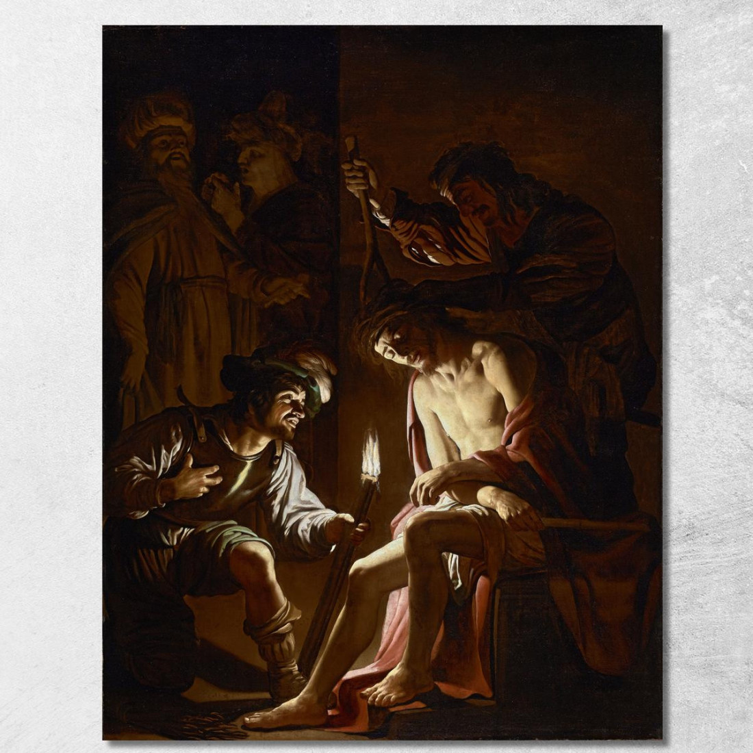 Cristo Coronato Di Spine Gerard van Honthorst gvh14 quadro stampato su tela