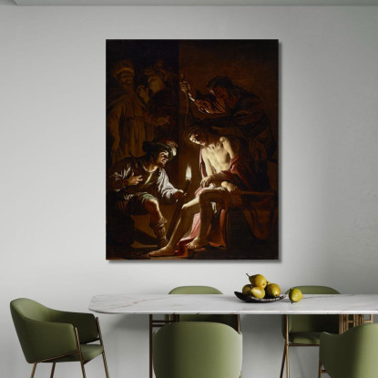 Cristo Coronato Di Spine Gerard van Honthorst gvh14 quadro stampato su tela