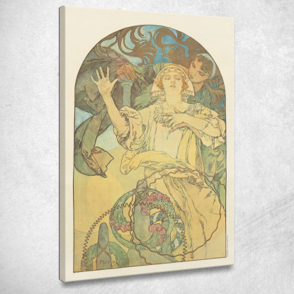 De Forest Phonofilm Alphonse Mucha amu34 quadro stampato su tela