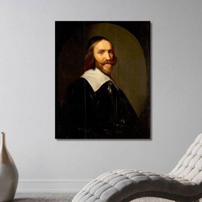 Cornelis Van Beveren Signore Di Strevelshoek West-Ijsselmonde E Kleine Lindt Gerard van Honthorst gvh15 quadro stampato su tela
