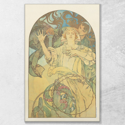 De Forest Phonofilm Alphonse Mucha amu34 quadro stampato su tela