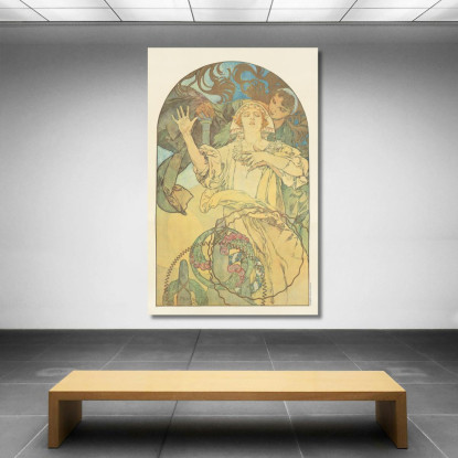 De Forest Phonofilm Alphonse Mucha amu34 quadro stampato su tela