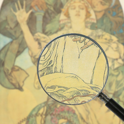 De Forest Phonofilm Alphonse Mucha amu34 quadro stampato su tela
