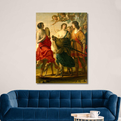 Meleagro E Atalante Gerard van Honthorst gvh26 quadro stampato su tela