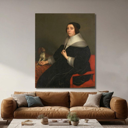 Ritratto Di Una Donna Gerard van Honthorst gvh30 quadro stampato su tela
