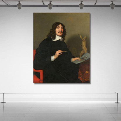 Ritratto Di Un Artista Gerard van Honthorst gvh32 quadro stampato su tela