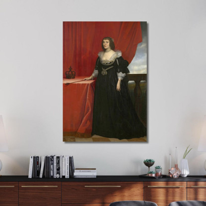 Ritratto Di Elisabetta Stuart Regina Di Boemia Gerard van Honthorst gvh34 quadro stampato su tela