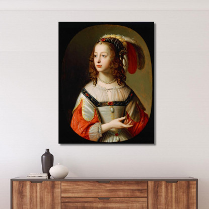 Ritratto Di Sophia Principessa Palatina Gerard van Honthorst gvh37 quadro stampato su tela