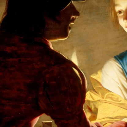 La Procuratrice Gerard van Honthorst gvh54 quadro stampato su tela