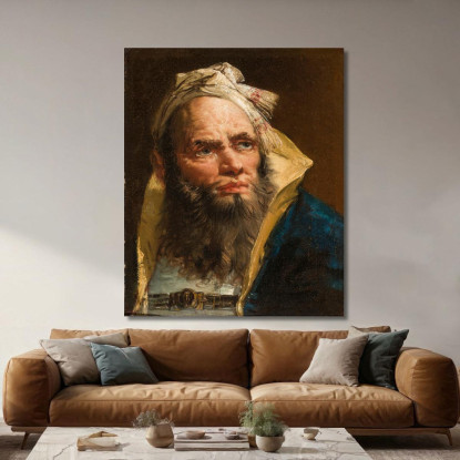 Testa Di Filosofo Giovanni Battista Tiepolo gbt20 quadro stampato su tela