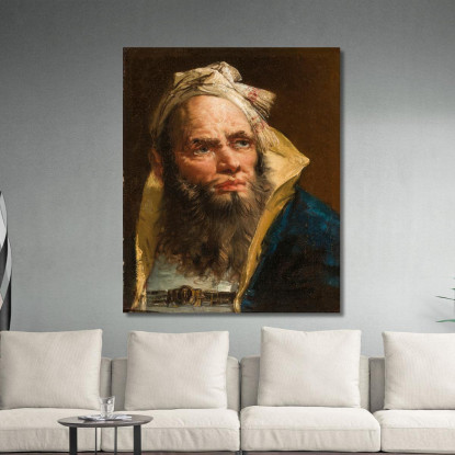 Testa Di Filosofo Giovanni Battista Tiepolo gbt20 quadro stampato su tela