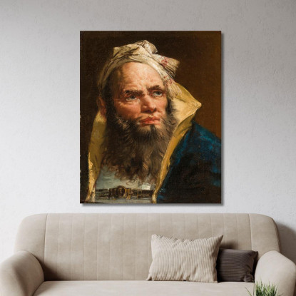 Testa Di Filosofo Giovanni Battista Tiepolo gbt20 quadro stampato su tela