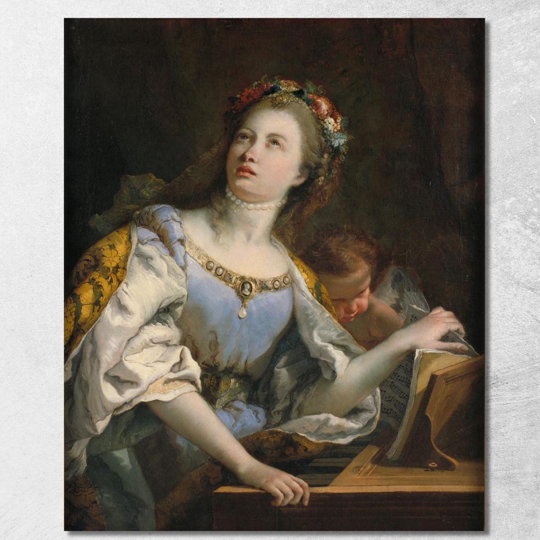 Santa Cecilia Giovanni Battista Tiepolo gbt29 quadro stampato su tela