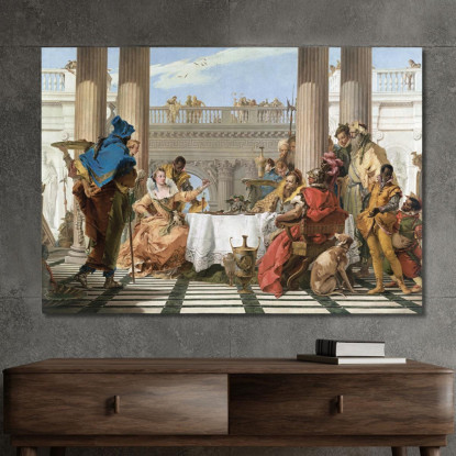 Il Banchetto Di Cleopatra Giovanni Battista Tiepolo gbt37 quadro stampato su tela
