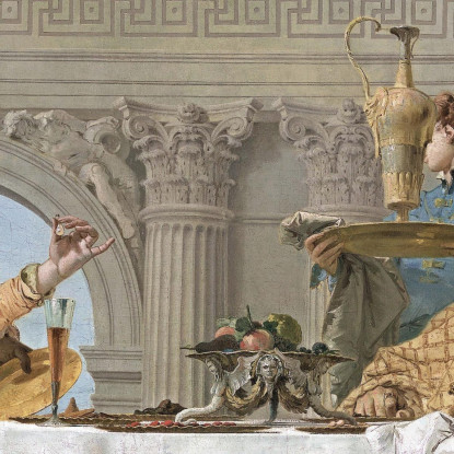 Il Banchetto Di Cleopatra Giovanni Battista Tiepolo gbt37 quadro stampato su tela
