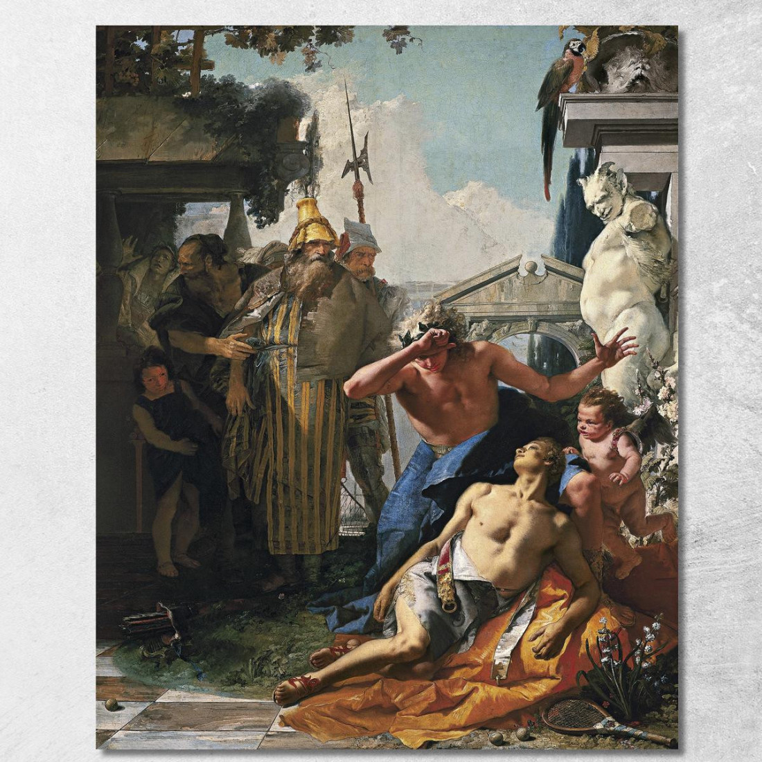La Morte Di Giacinto Giovanni Battista Tiepolo gbt42 quadro stampato su tela