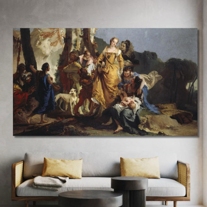 Il Ritrovamento Di Mosè Giovanni Battista Tiepolo gbt43 quadro stampato su tela