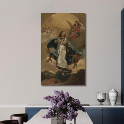L'Immacolata Concezione Giovanni Battista Tiepolo gbt47 quadro stampato su tela