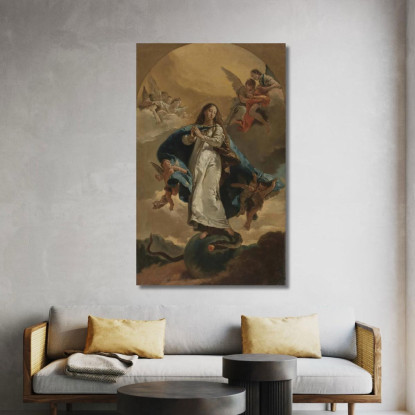 L'Immacolata Concezione Giovanni Battista Tiepolo gbt47 quadro stampato su tela