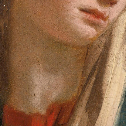 La Madonna È Rivolta Frontalmente E Indossa Un Mantello Blu Giovanni Battista Tiepolo gbt49 quadro stampato su tela