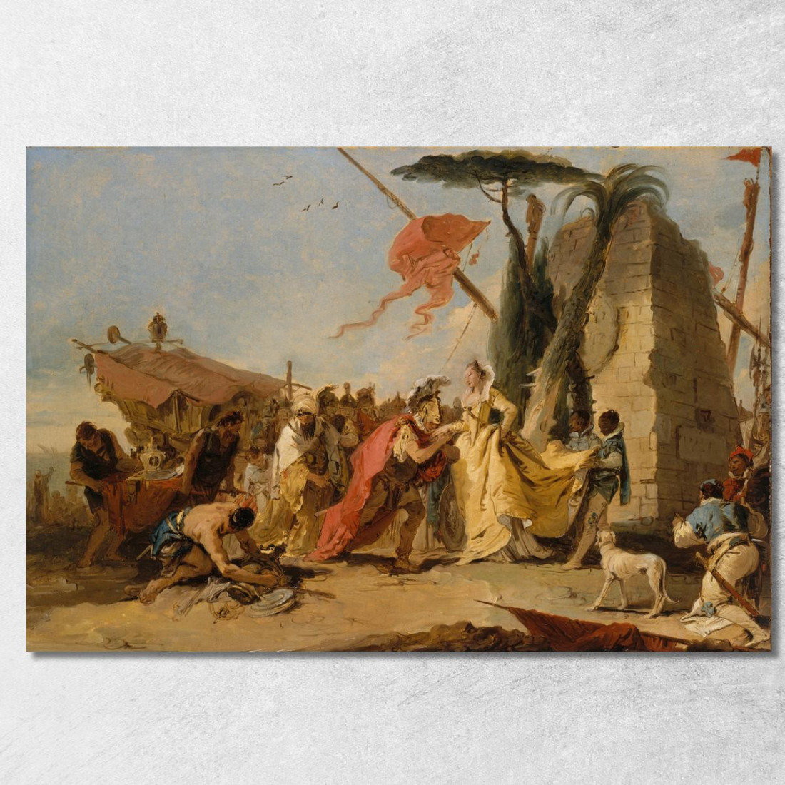 L'Incontro Di Antonio E Cleopatra Giovanni Battista Tiepolo gbt51 quadro stampato su tela