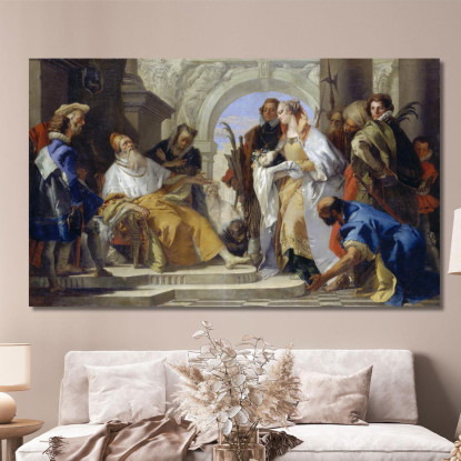 I Santi Patroni Della Famiglia Crotta Giovanni Battista Tiepolo gbt52 quadro stampato su tela
