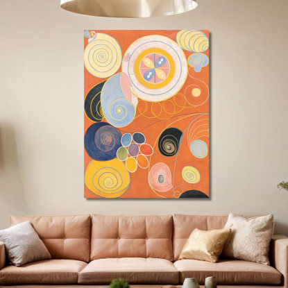 Gruppo Iv N. 3. I Dieci Giovani Più Grandi Hilma af Klint hak8 quadro stampato su tela