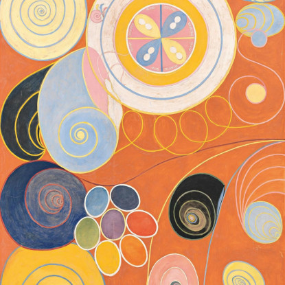 Gruppo Iv N. 3. I Dieci Giovani Più Grandi Hilma af Klint hak8 quadro stampato su tela
