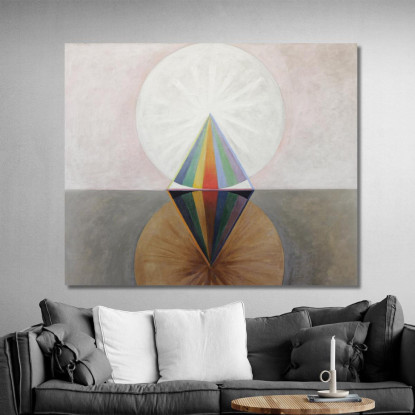Gruppo Ixsuw N. 12 Il Cigno N. 12 Hilma af Klint hak11 quadro stampato su tela