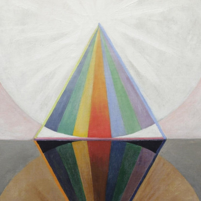 Gruppo Ixsuw N. 12 Il Cigno N. 12 Hilma af Klint hak11 quadro stampato su tela