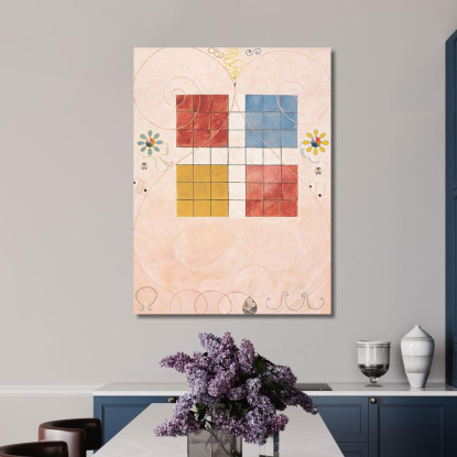 I Dieci Più Grandi N. 10 Della Vecchiaia Hilma af Klint hak26 quadro stampato su tela