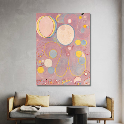I Dieci Più Grandi N. 8 Dell'Età Adulta Hilma af Klint hak31 quadro stampato su tela