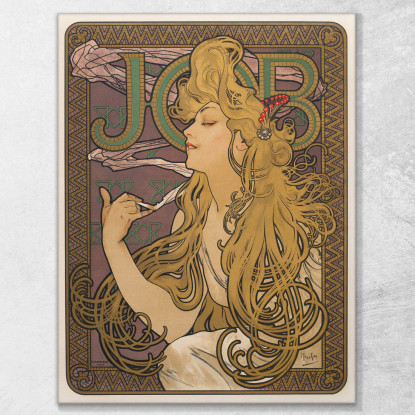 Lavoro 1896 Alphonse Mucha amu56 quadro stampato su tela