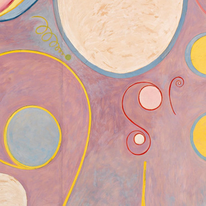 I Dieci Più Grandi N. 8 Dell'Età Adulta Hilma af Klint hak31 quadro stampato su tela