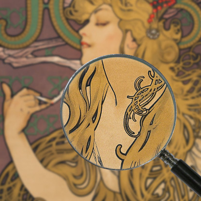 Lavoro 1896 Alphonse Mucha amu56 quadro stampato su tela