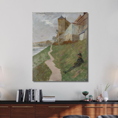 Sulla Collina Del Monastero Dei Norbertini Jacek Malczewski jml7 quadro stampato su tela
