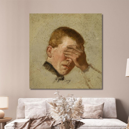 Ragazzo Che Si Copre Gli Occhi Jacek Malczewski jml11 quadro stampato su tela