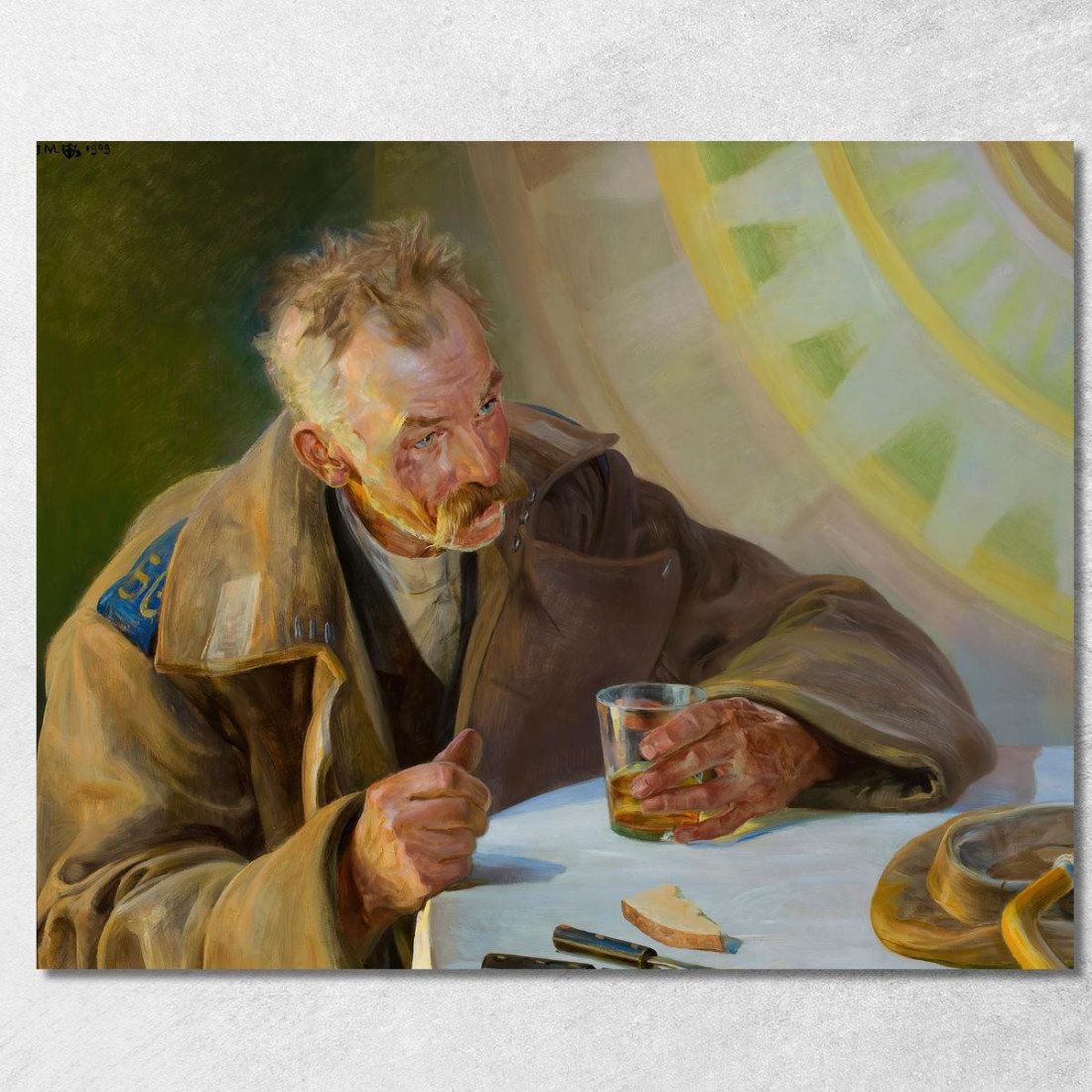 Trittico Di Cristo In Emmaus Jacek Malczewski jml13 quadro stampato su tela