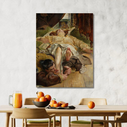 Morte Di Elenai 2 Jacek Malczewski jml20 quadro stampato su tela
