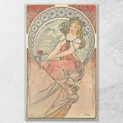 Il Dipinto Alphonse Mucha amu59 quadro stampato su tela