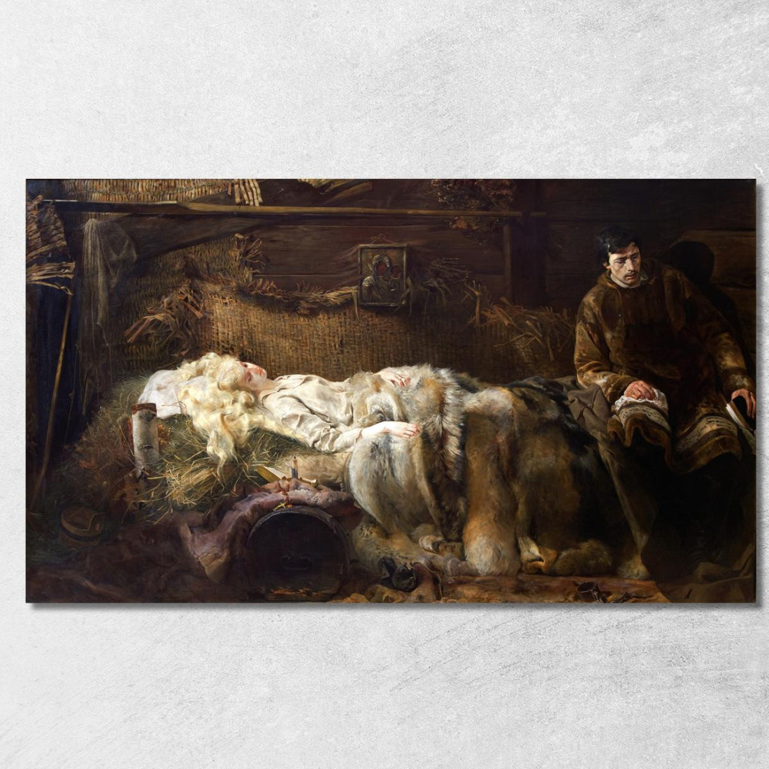 Morte Di Elenai Jacek Malczewski jml21 quadro stampato su tela
