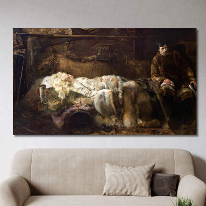 Morte Di Elenai Jacek Malczewski jml21 quadro stampato su tela