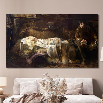 Morte Di Elenai Jacek Malczewski jml21 quadro stampato su tela