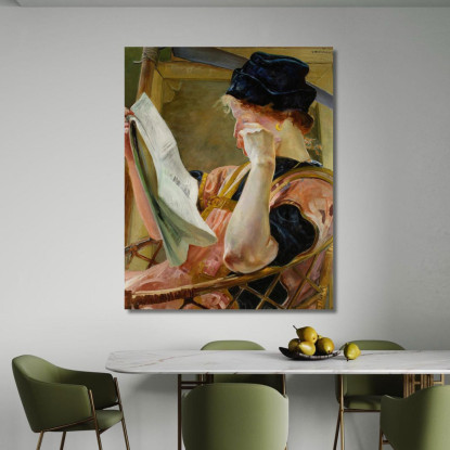 Modello Femminile Jacek Malczewski jml32 quadro stampato su tela