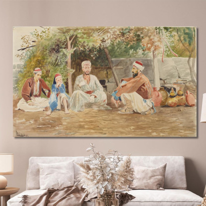 Scena Di Genere Dell'Asia Minore Jacek Malczewski jml36 quadro stampato su tela