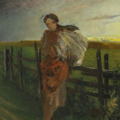 Idillio Jacek Malczewski jml41 quadro stampato su tela