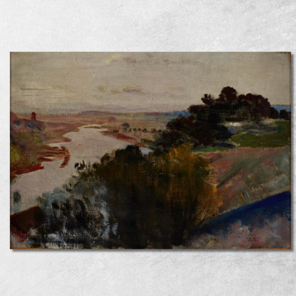 Paesaggio Alla Vistola Jacek Malczewski jml47 quadro stampato su tela