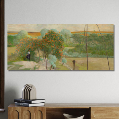 Paesaggio Con Sorbe Jacek Malczewski jml52 quadro stampato su tela