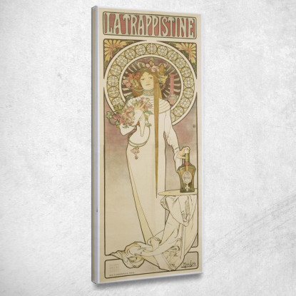 La Trappistine Alphonse Mucha amu64 quadro stampato su tela