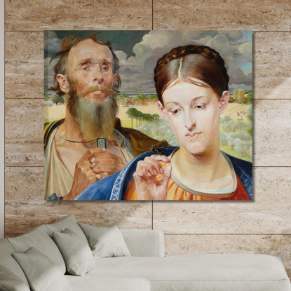 Musica Ala Sinistra Del Trittico Jacek Malczewski jml60 quadro stampato su tela